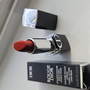 New in box never used DIOR Rouge lipstick 720 Icone satin Deluxe travel mini